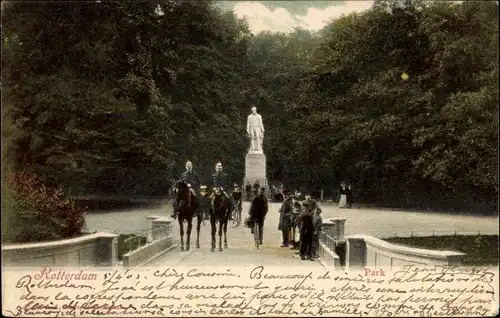 Ak Rotterdam Südholland Niederlande, Park
