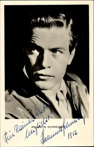 Ak Schauspieler Helmuth Schneider, Portrait, Autogramm