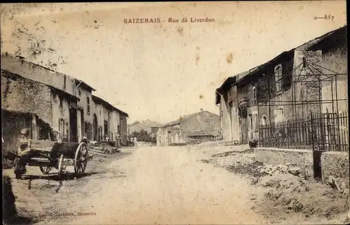 Ak Saizerais Meurthe et Moselle, Rue de Liverdun