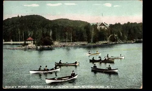 Ak Adirondacks New York, Rocky Point, Fourth Lake, Fulton Chain