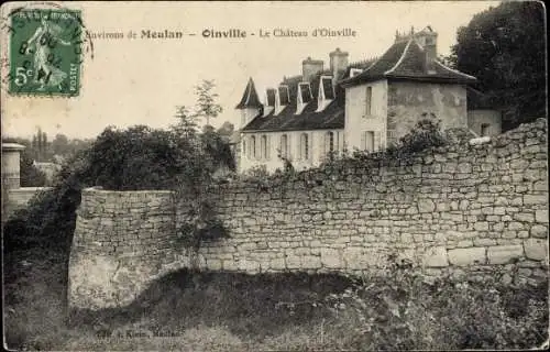 Ak Meulan Oinville und Yvelines, Schloss