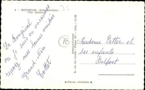 Ak Bougival Yvelines, Allgemeine Ansicht