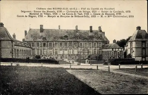 Ak Les Mesnuls Yvelines, Schloss