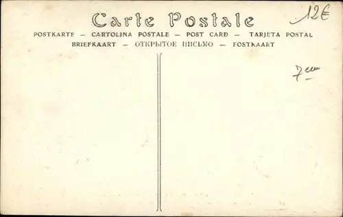 Ak Paris VII, Rue Surcouf, Überflutetes Paris, Die große Seine-Flut im Januar 1910