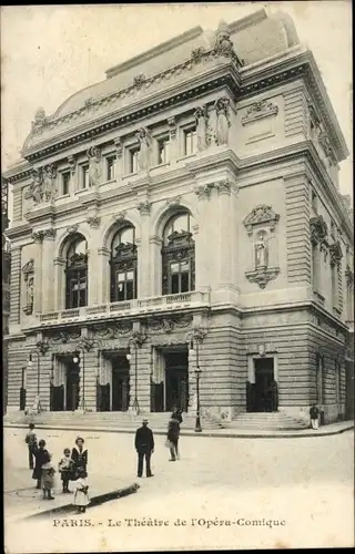 Ak Bourse de Paris II, Das Theater der Opéra-Comique