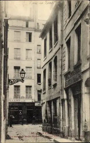 Ak Paris IV, Rue Pierre au Bacon, Haus