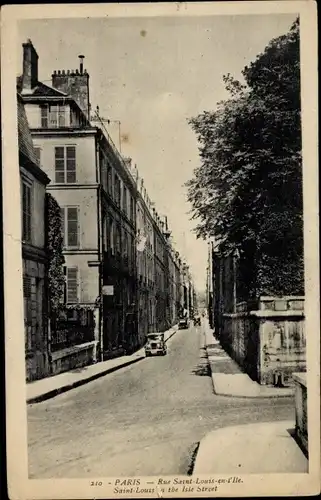 Ak Paris IV, Rue Saint Louis en l'Ile