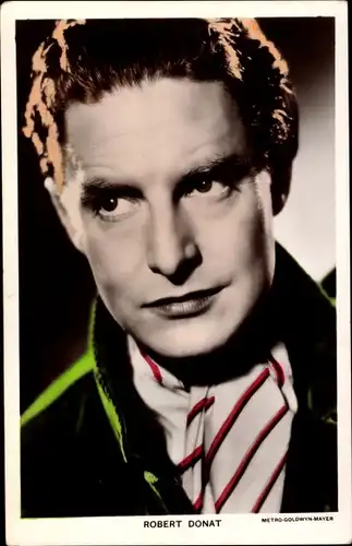 Ak Schauspieler Robert Donat, Portrait