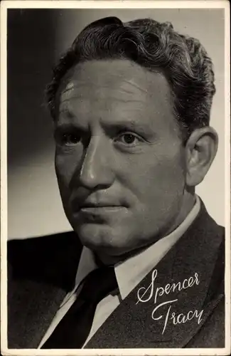 Ak Schauspieler Spencer Tracy, Portrait