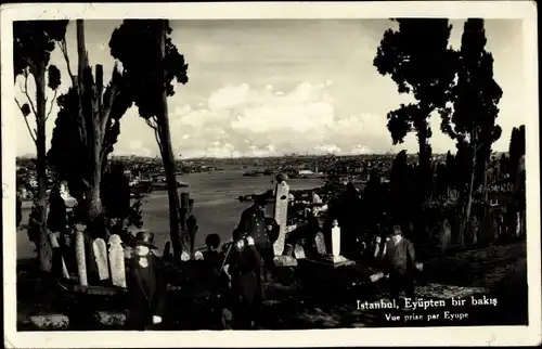 Ak Konstantinopel Istanbul Türkei, Eyüp, Stadtpanorama