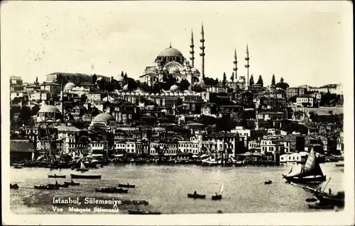 Ak Konstantinopel Istanbul Türkei, Teilansicht, Moschee Sülemaniye