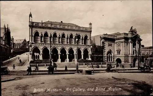 Ak Bristol Südwestengland, Bristol Museum, Kunstgalerie, Blindenasyl