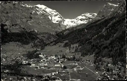 Ak Leukerbad Loeche les Bains Kanton Wallis, Panorama, Balmhorn, Gitzifurgge, Ferdenrothorn