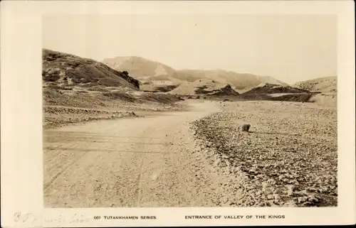 Ak Ägypten, Eingang ins Tal der Könige