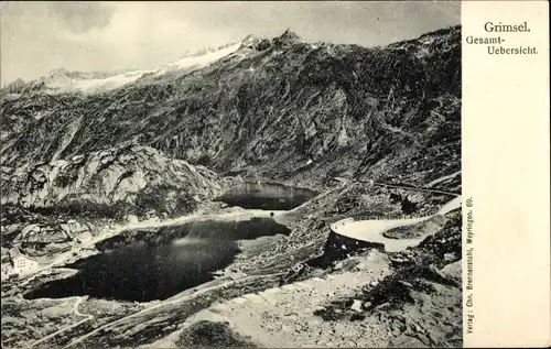 Ak Kanton Bern Schweiz, Grimsel, Gesamtansicht