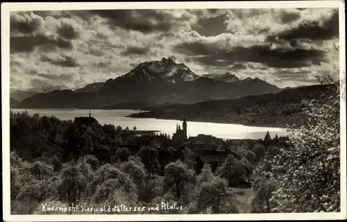 Foto Ak Küssnacht Kanton Schwyz, Vierwaldstättersee, Pilatus