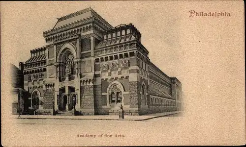 Ak Philadelphia Pennsylvania USA, Academy of fine Arts