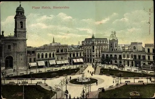 Ak Montevideo Uruguay, Plaza Matriz