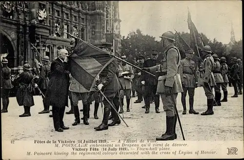 Ak-Tag des Sieges, 14. Juli 1919, Rathaus, M. Poincare