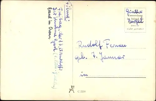 Ak Schauspieler Rudolf Fernau, Portrait im Anzug, Autogramm