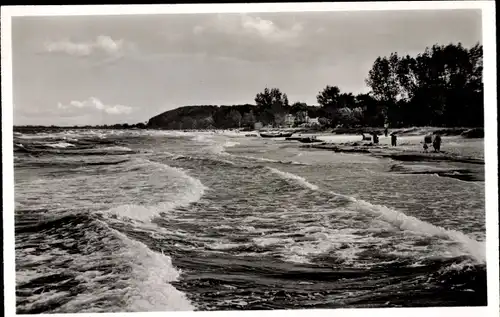 Ak Ostseebad Scharbeutz in Ostholstein, Strand, Wellen