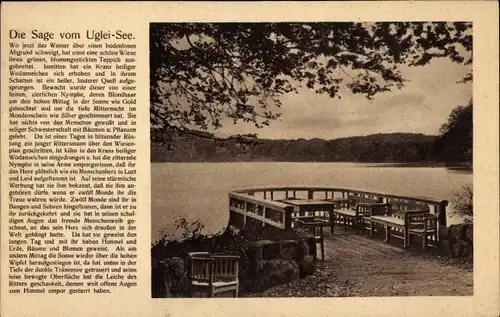 Ak Eutin in Ostholstein, Ukleisee, Uglei See, Panorama, Sage vom Uglei-See