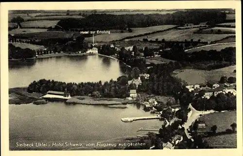 Ak Sielbeck Eutin in Ostholstein, Luftaufnahme, Hotel zur Erholung