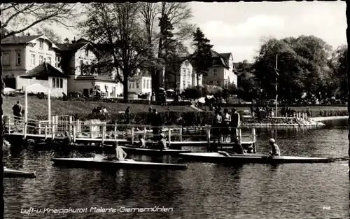 Ak Gremsmühlen Malente in Ostholstein, Anleger, Stege, Boote, Gebäude