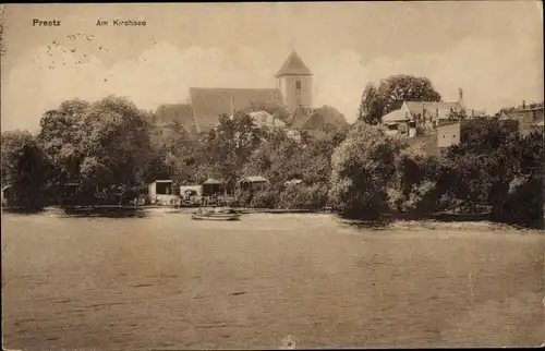 Ak Preetz in Holstein, Kirchsee, Kirche