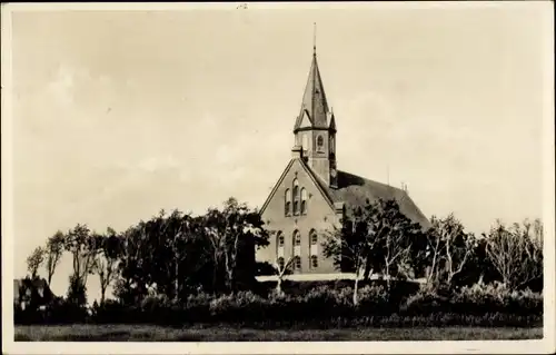 Ak Odenbüll Nordstrand in Nordfriesland, Kirche