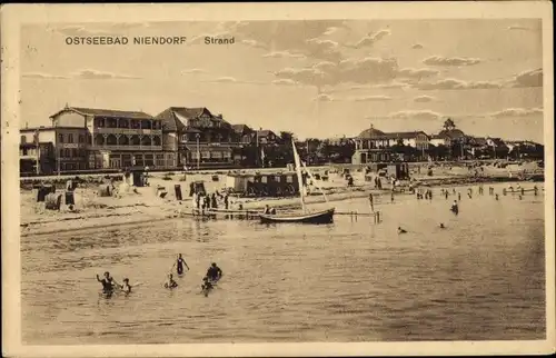 Ak Ostseebad Niendorf Timmendorfer Strand, Hotels am Strand, Segelboot