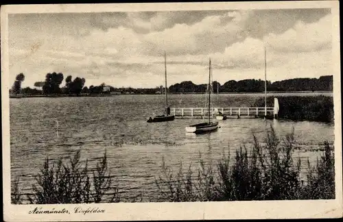 Ak Neumünster in Holstein, Einfeldsee, Boote