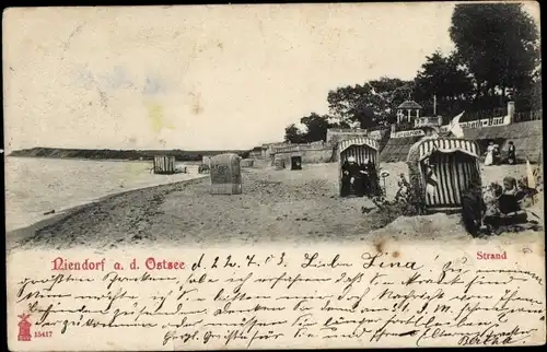 Ak Ostseebad Niendorf Timmendorfer Strand, Strandkörbe