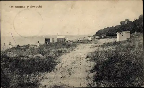 Ak Hohwacht an der Ostsee, Strand, Strandkörbe