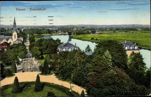 Ak Hanau in Hessen, Kesselstadt, Panorama