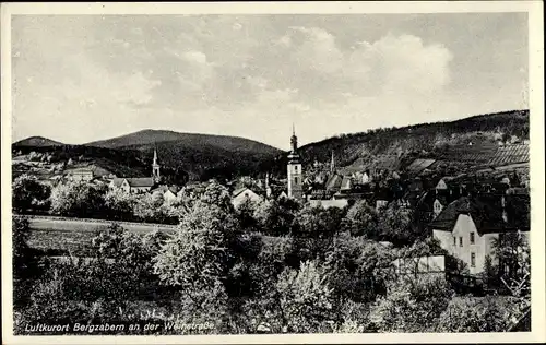 Ak Bad Bergzabern an der Weinstraße Pfalz, Ortsansicht, Kirche