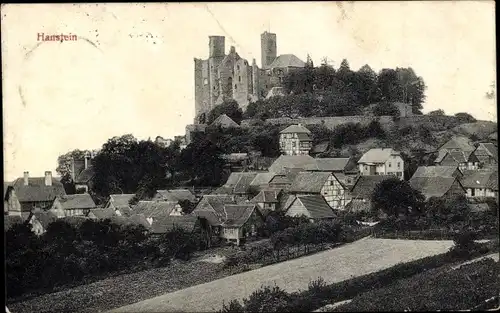 Ak Rimbach Bornhagen im Eichsfeld, Burg Hanstein