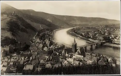 Ak Bernkastel Kues an der Mosel, Panorama