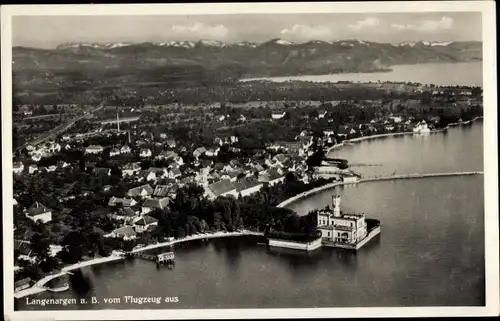 Ak Langenargen am Bodensee, Fliegeraufnahme