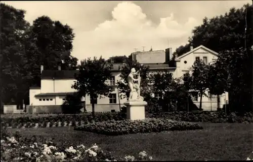 Ak Brandenburg an der Havel, Rosenhag, Statue