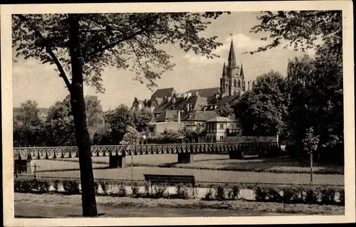 Ak Ansbach in Mittelfranken, Gumbertuskirche