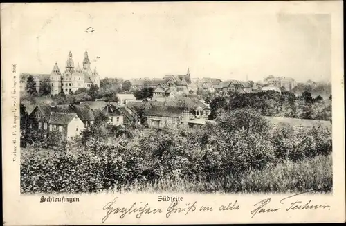 Ak Schleusingen in Thüringen, Gesamtansicht