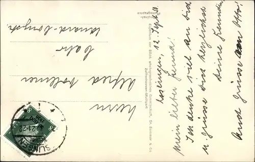 Ak Esslingen am Neckar, Altes Rathaus, Brunnen