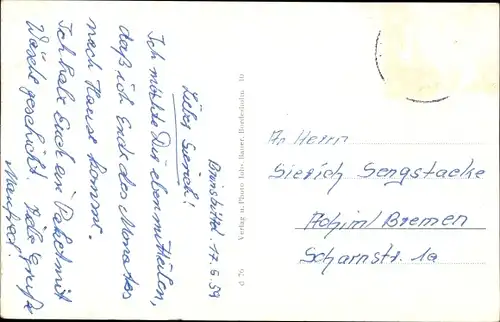 Ak Rendsburg in Schleswig Holstein, Hochbrücke