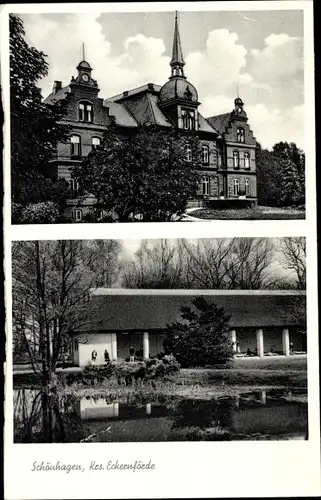 Ak Schönhagen Brodersby an der Ostsee, Schloss