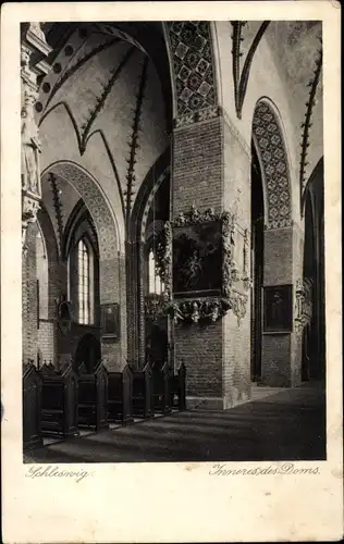 Ak Schleswig an der Schlei, Dom, Innenansicht