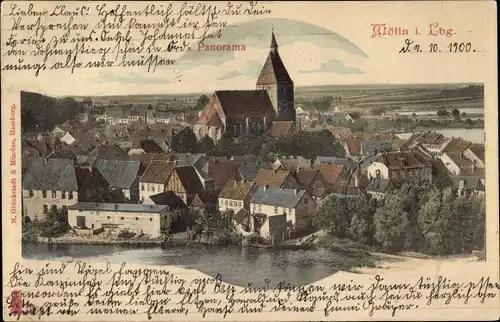 Ak Mölln im Herzogtum Lauenburg, Panorama, Kirche