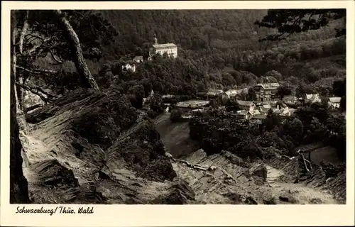 Ak Schwarzburg in Thüringen, Panorama