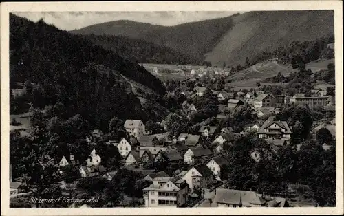 Ak Sitzendorf in Thüringen, Ortsansicht