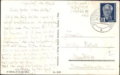 Ak Sitzendorf in Thüringen, Ortsansicht